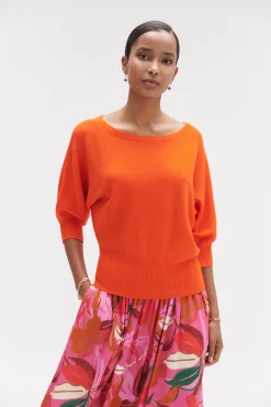 Online Pull Joan Oversize Orange Femme Pulls