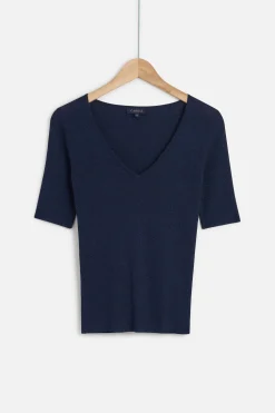 Clearance Pull Kate En Maille Cotelee Et Lurex Femme Pulls