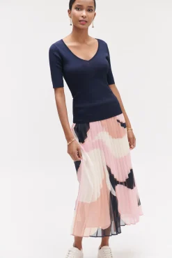 Clearance Pull Kate En Maille Cotelee Et Lurex Femme Pulls