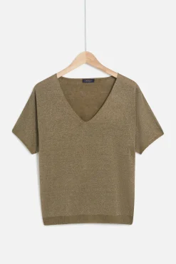 Sale Pull Milane Vert Olive Femme Pulls