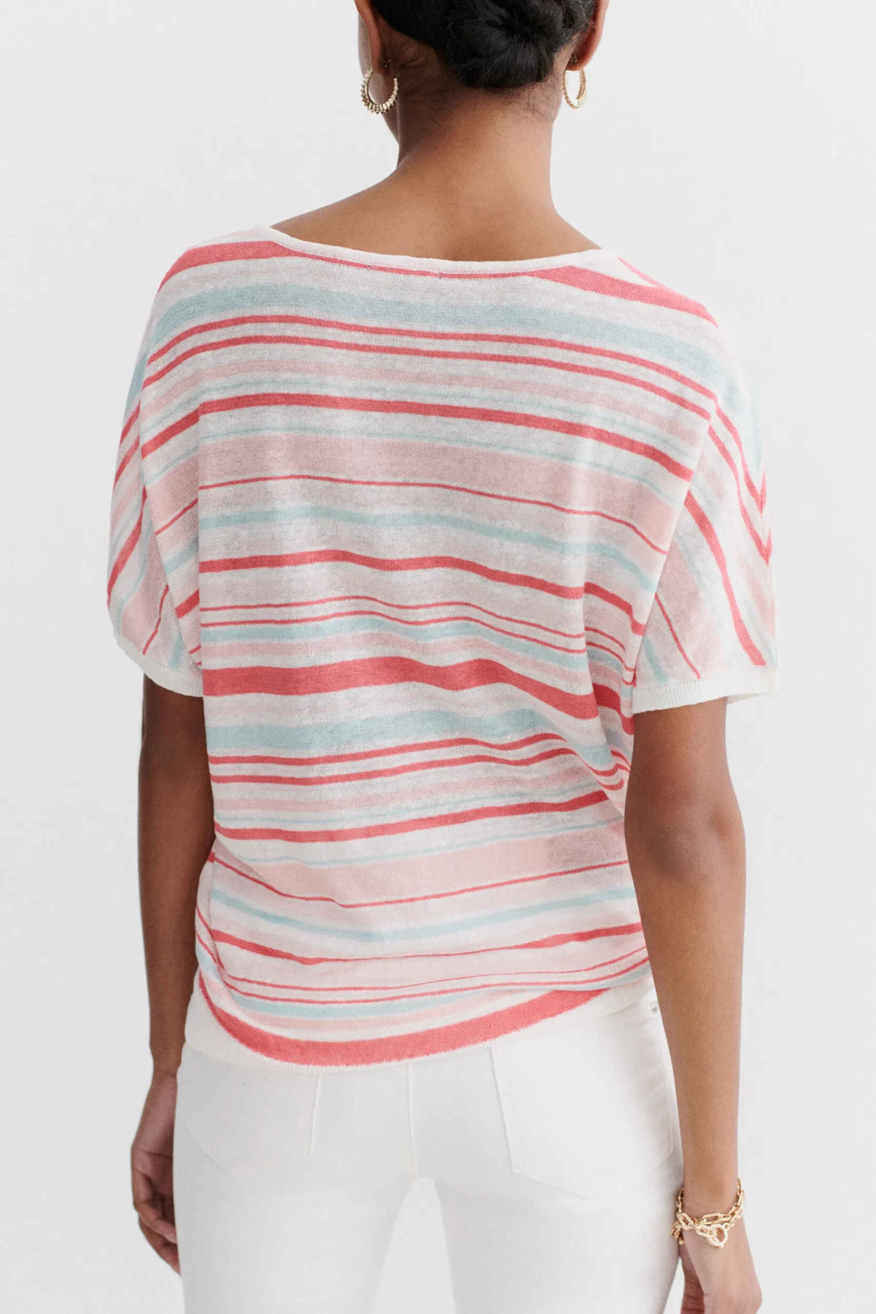 Best Sale Pull Milano 100% Lin Femme Pulls