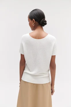 Sale Pull Nathan En Maille Fantaisie Femme Pulls