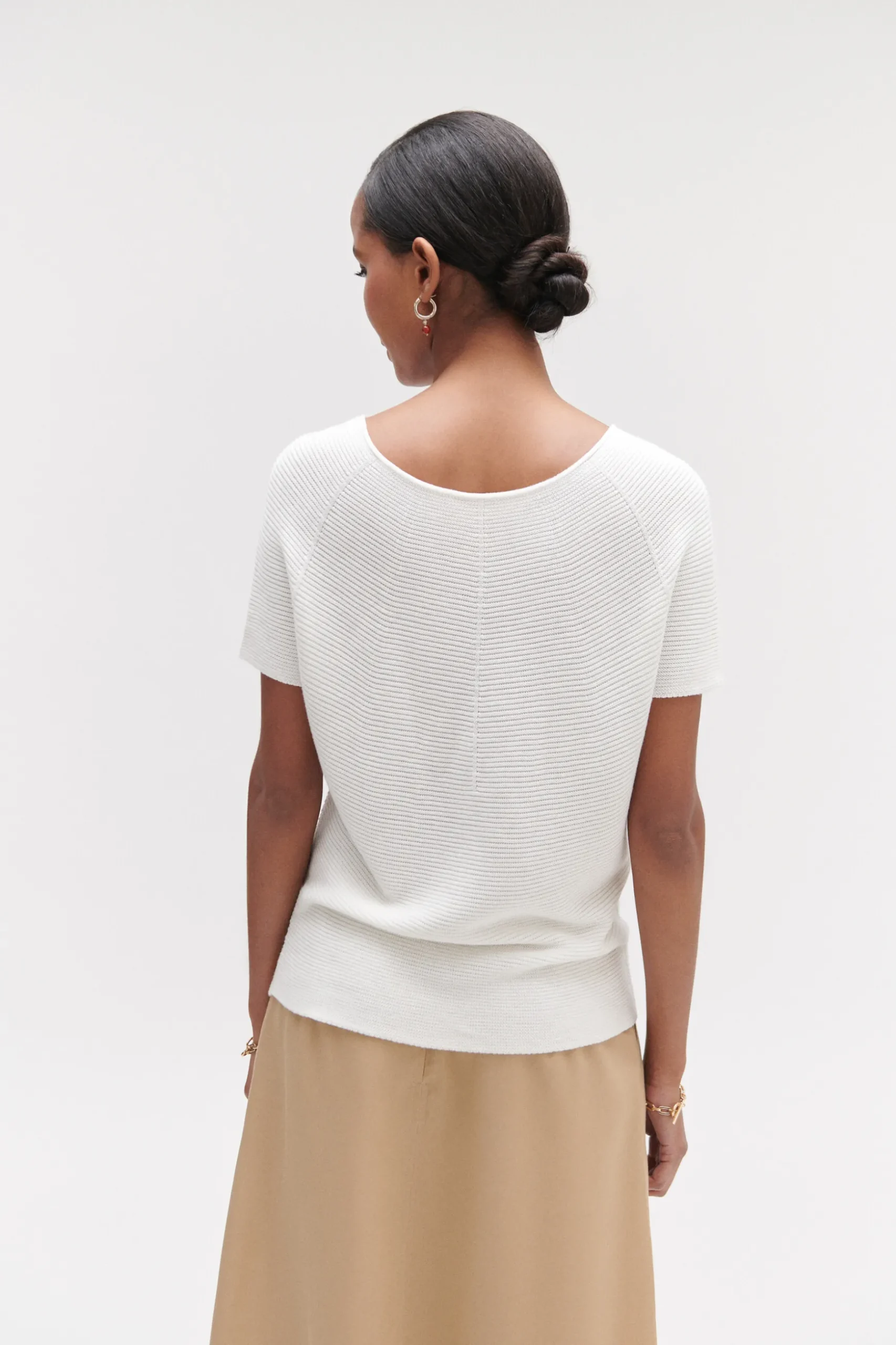 Sale Pull Nathan En Maille Fantaisie Femme Pulls