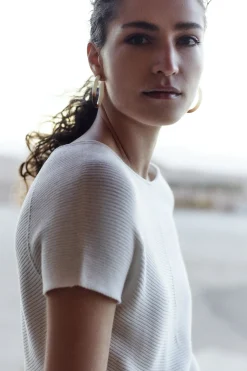 Sale Pull Nathan En Maille Fantaisie Femme Pulls