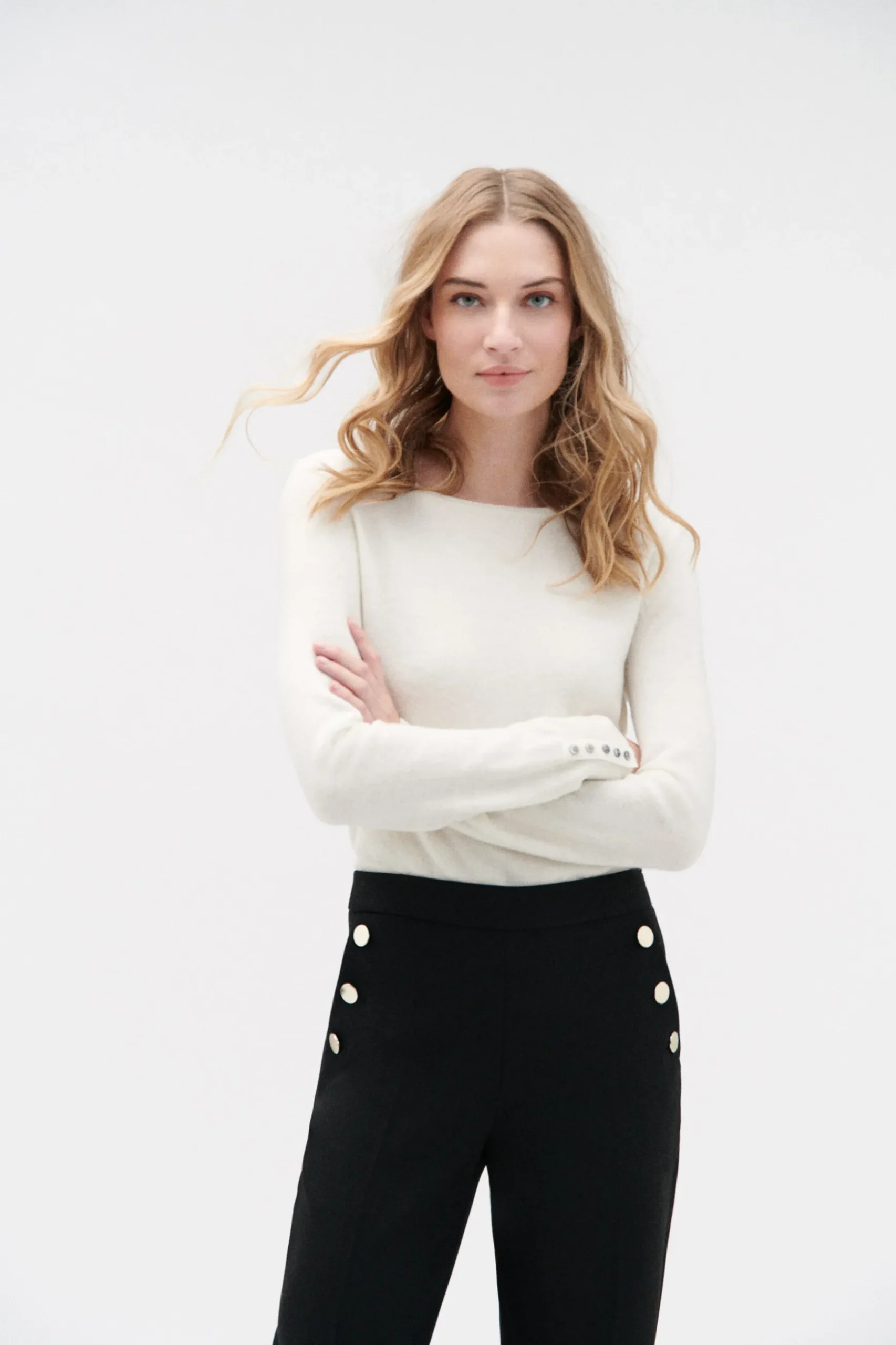 Cheap Pull Sofia Ivoire Femme Pulls