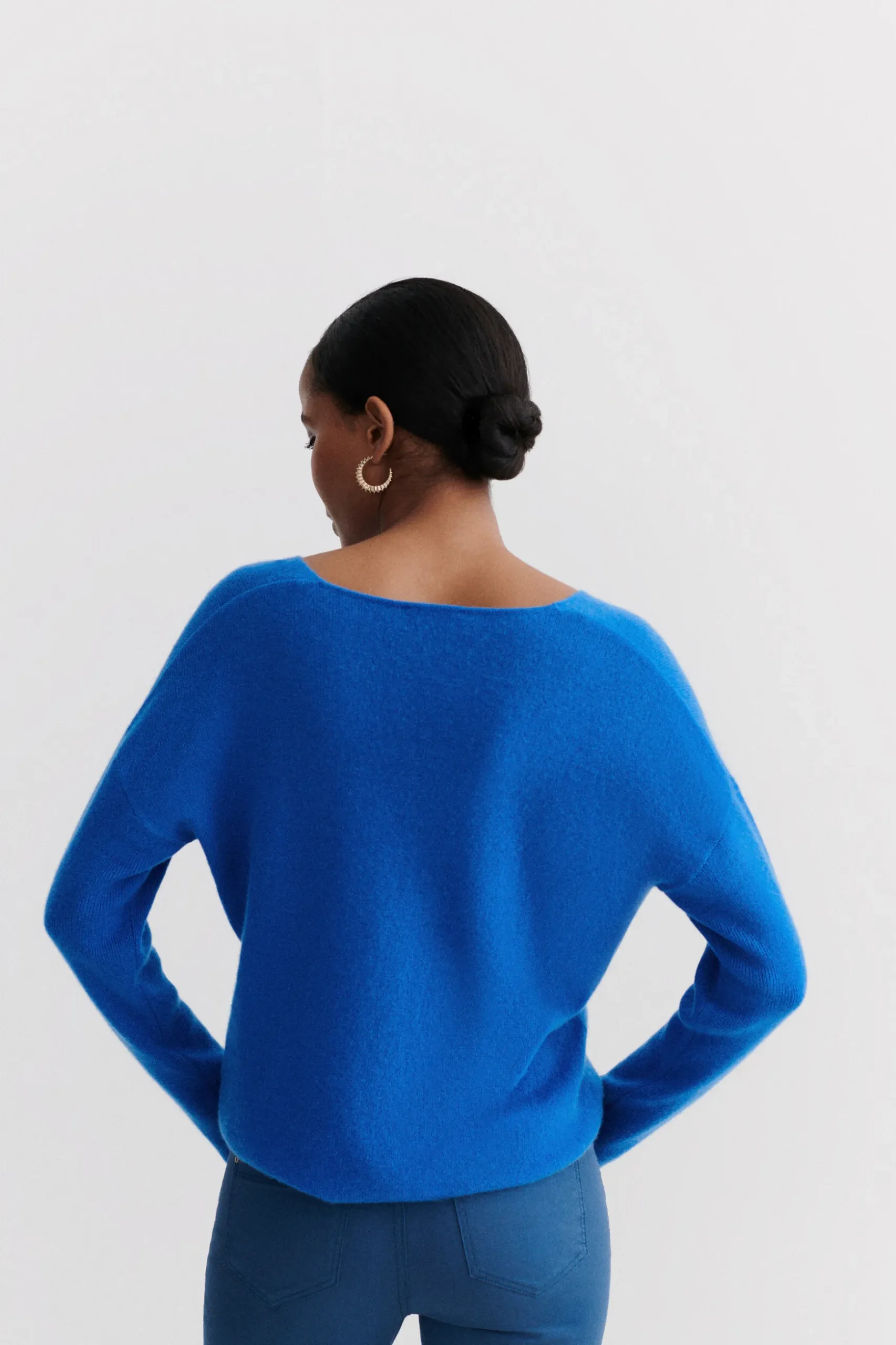 Clearance Pull Thelma Bleu Electrique Femme Pulls