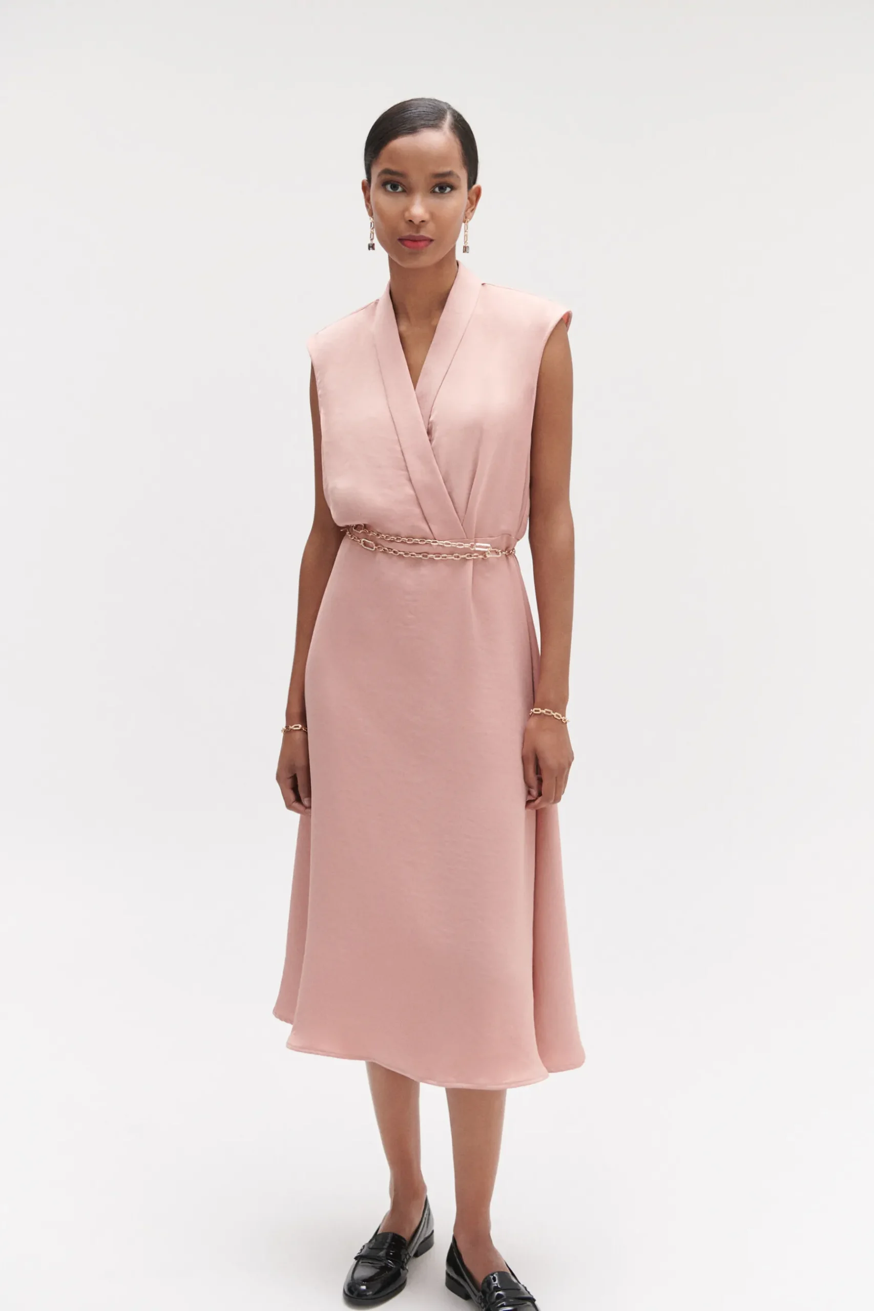 Cheap Robe Georgia Vieux Rose Femme Robes