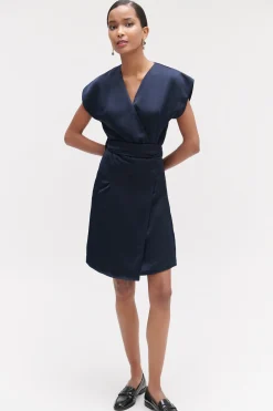 Shop Robe Laila Satinee Femme Robes