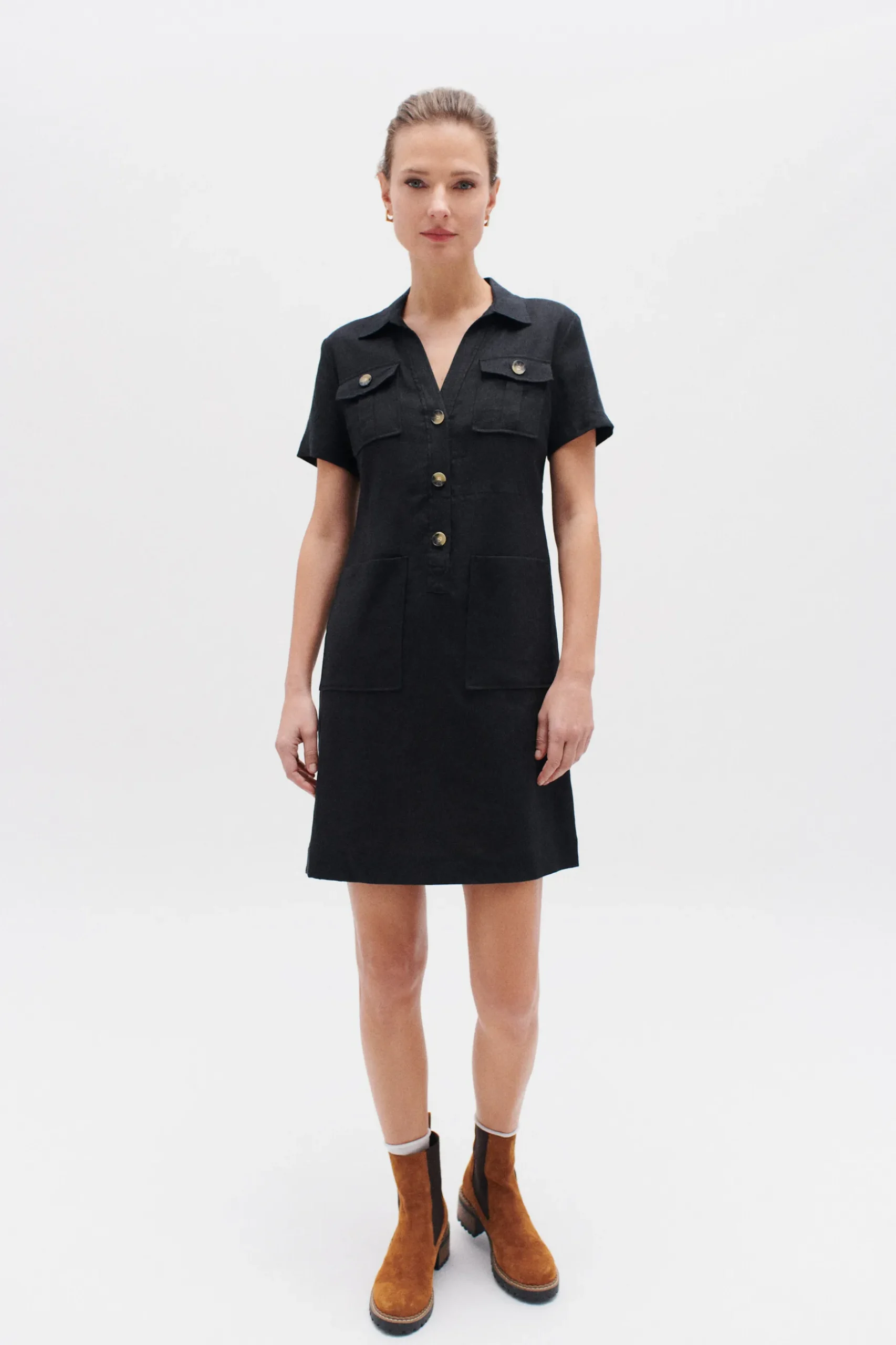 Shop Robe Laure 100% Lin Femme Robes