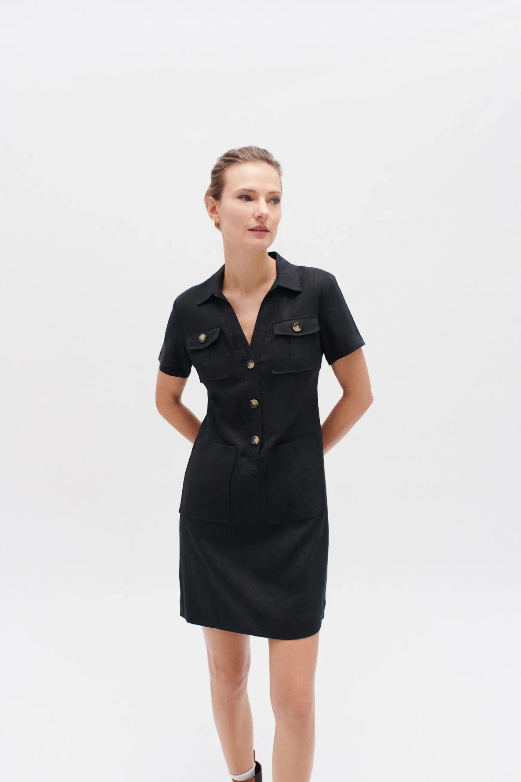 Shop Robe Laure 100% Lin Femme Robes