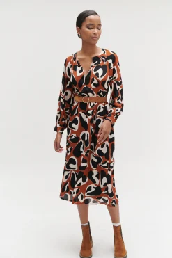 Cheap Robe Macha Imprimee Femme Robes