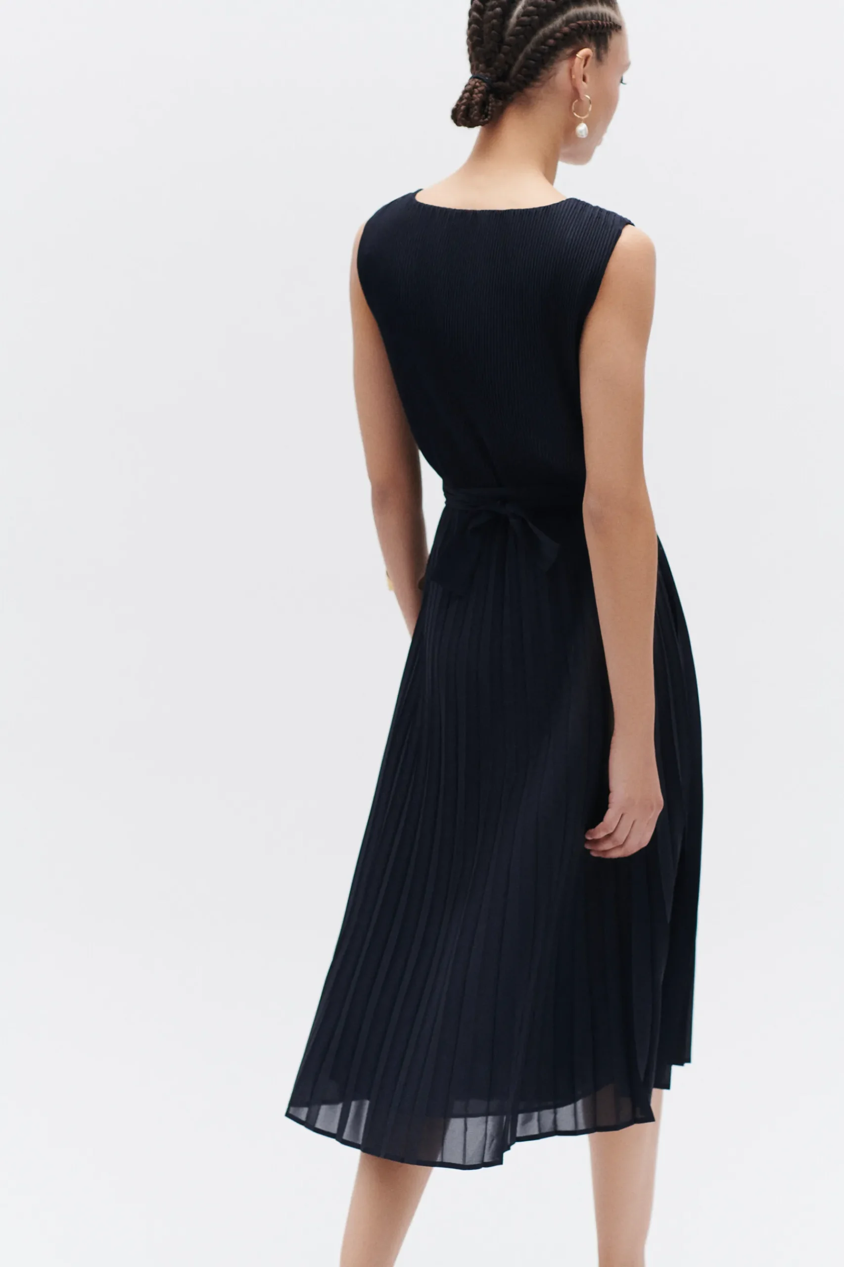 Sale Robe Mini Bleu Marine Femme Robes