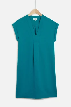 Sale Robe Mirabelle 100% Lin Vert Emeraude Femme Robes