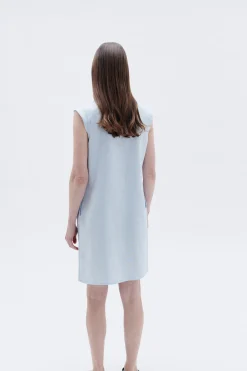 Flash Sale Robe Pamela 100% Lin Bleu Ciel Femme Robes
