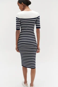 New Robe Pull Oceane Facon Mariniere Femme Robes