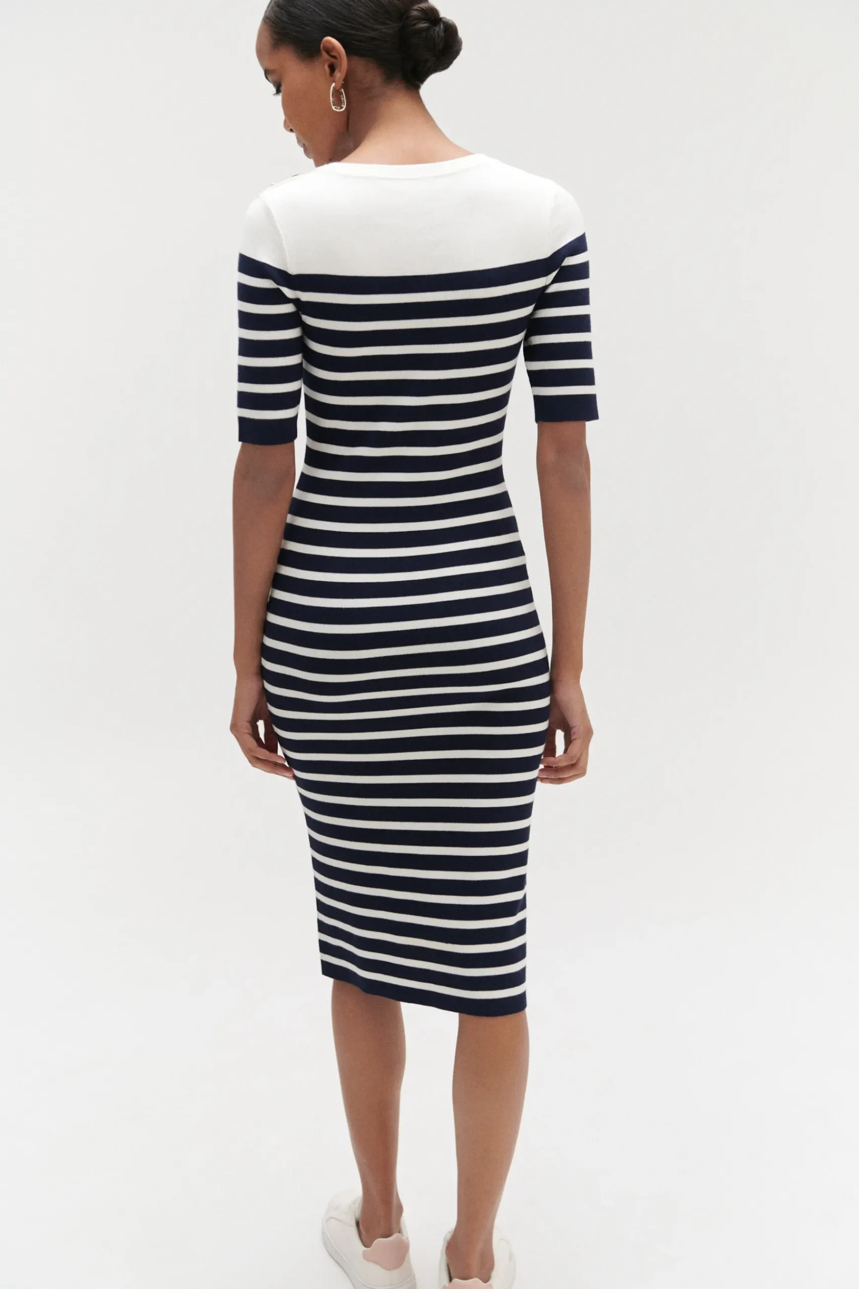 New Robe Pull Oceane Facon Mariniere Femme Robes