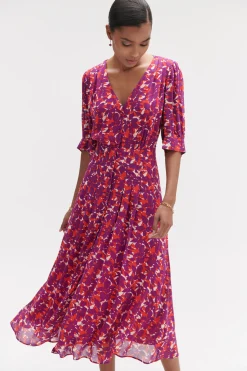 New Robe Victoria En Crepe De Viscose Femme Robes