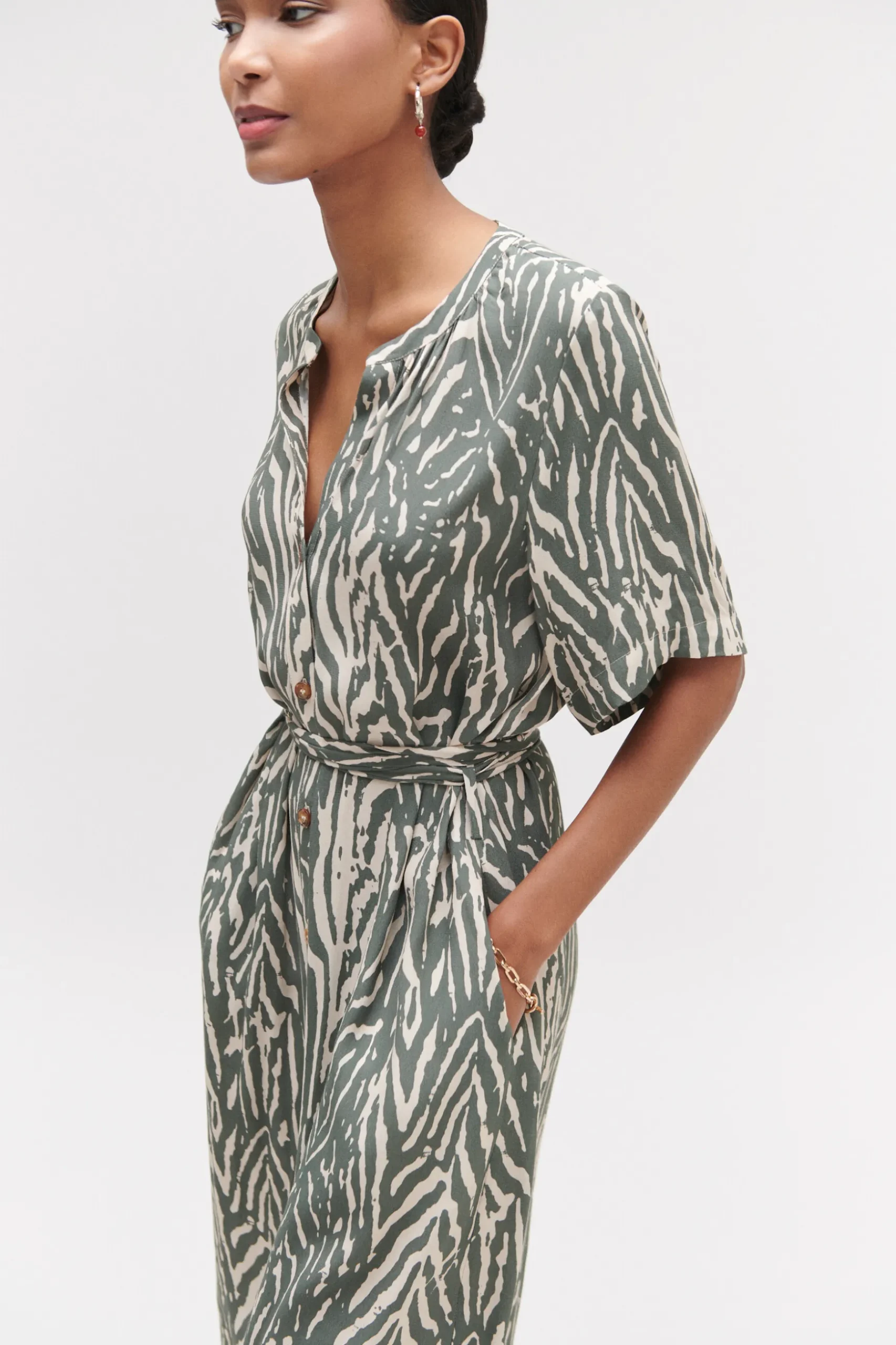 Fashion Robe Zumilia A Imprime Zebre Femme Robes