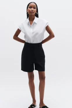 Store Short Bermude Noir Femme Shorts