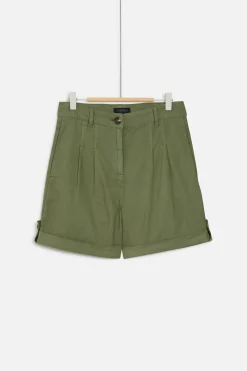 Discount Short Castino Casual Vert Kaki Femme Pantalons