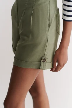 Discount Short Castino Casual Vert Kaki Femme Pantalons