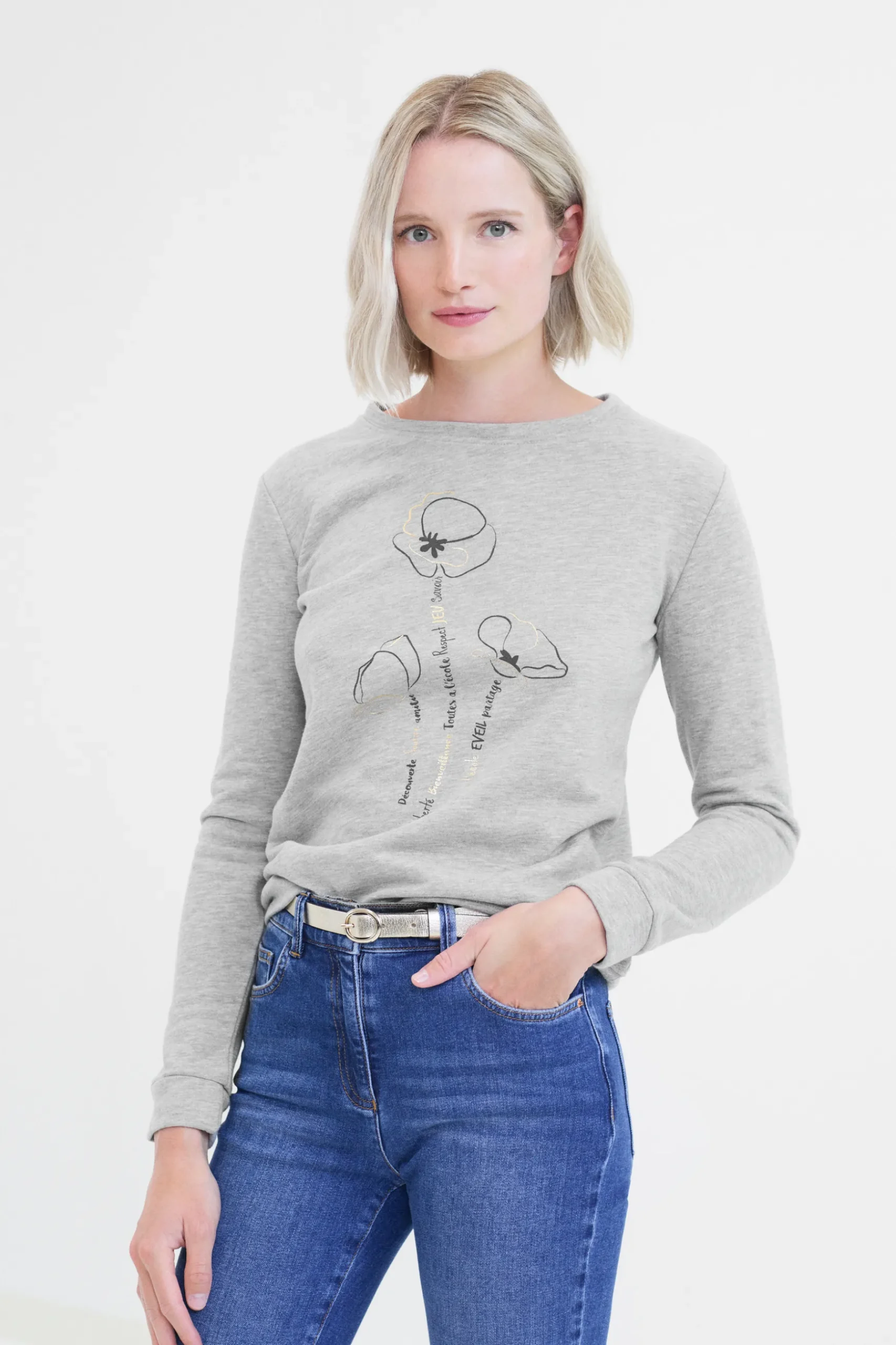 Discount Sweat Jason Gris Femme Tops Et T-Shirts