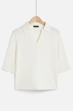 New Tee Shirt Elisa Ivoire Femme Tops Et T-Shirts