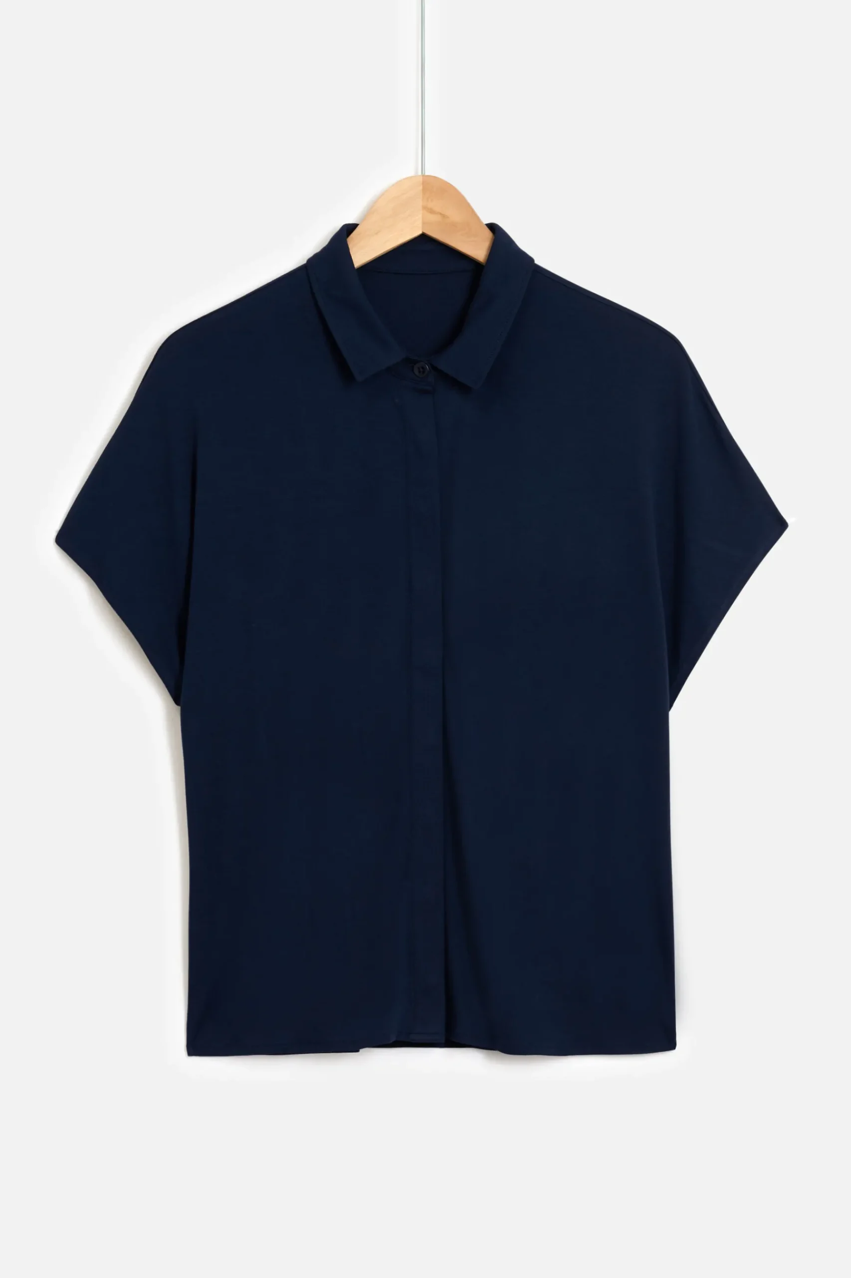 Cheap Tee-Shirt Isabella Bleu Marine Femme Tops Et T-Shirts