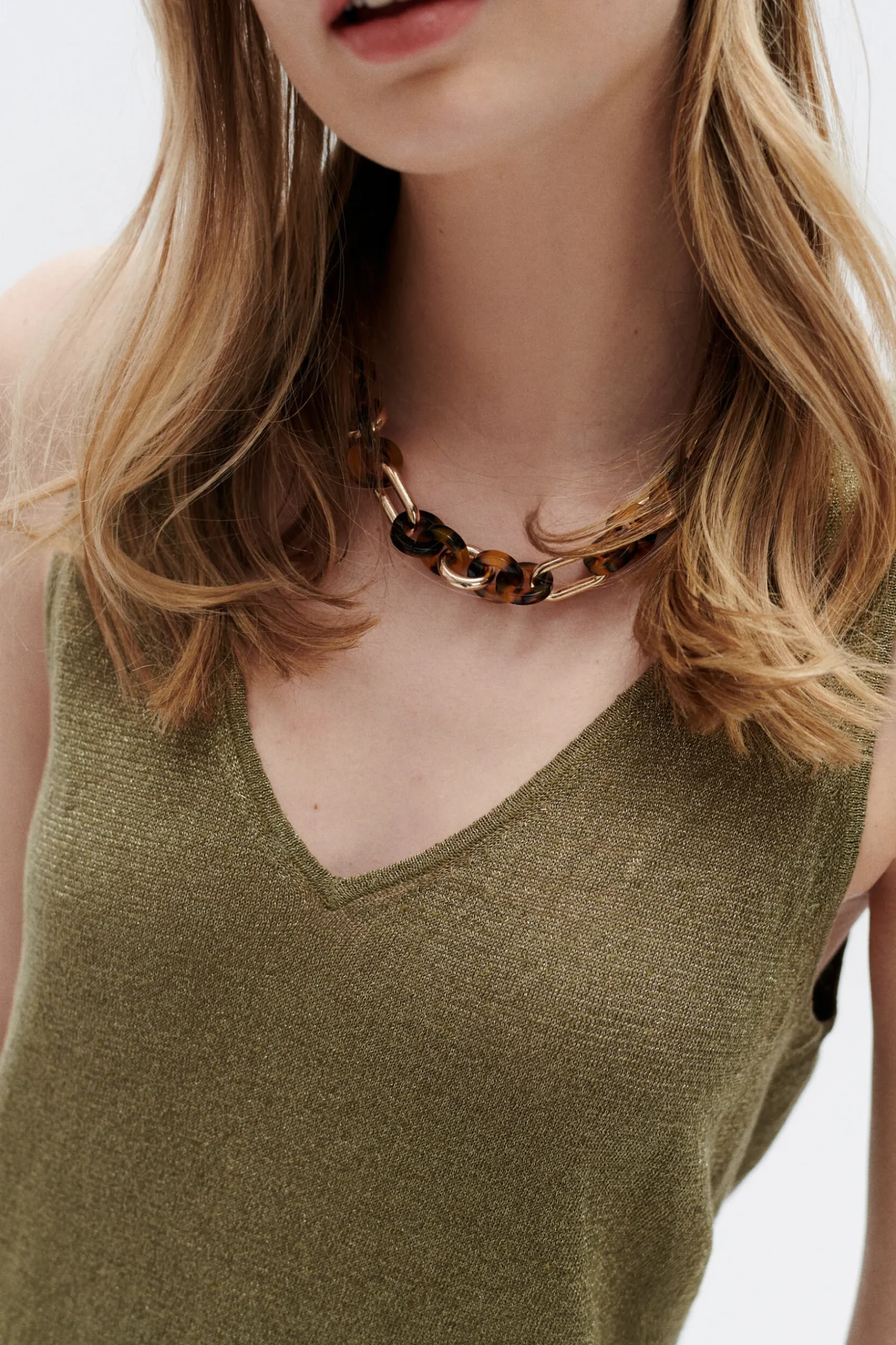 Best Sale Top Nolwenn Vert Olive Femme Tops Et T-Shirts