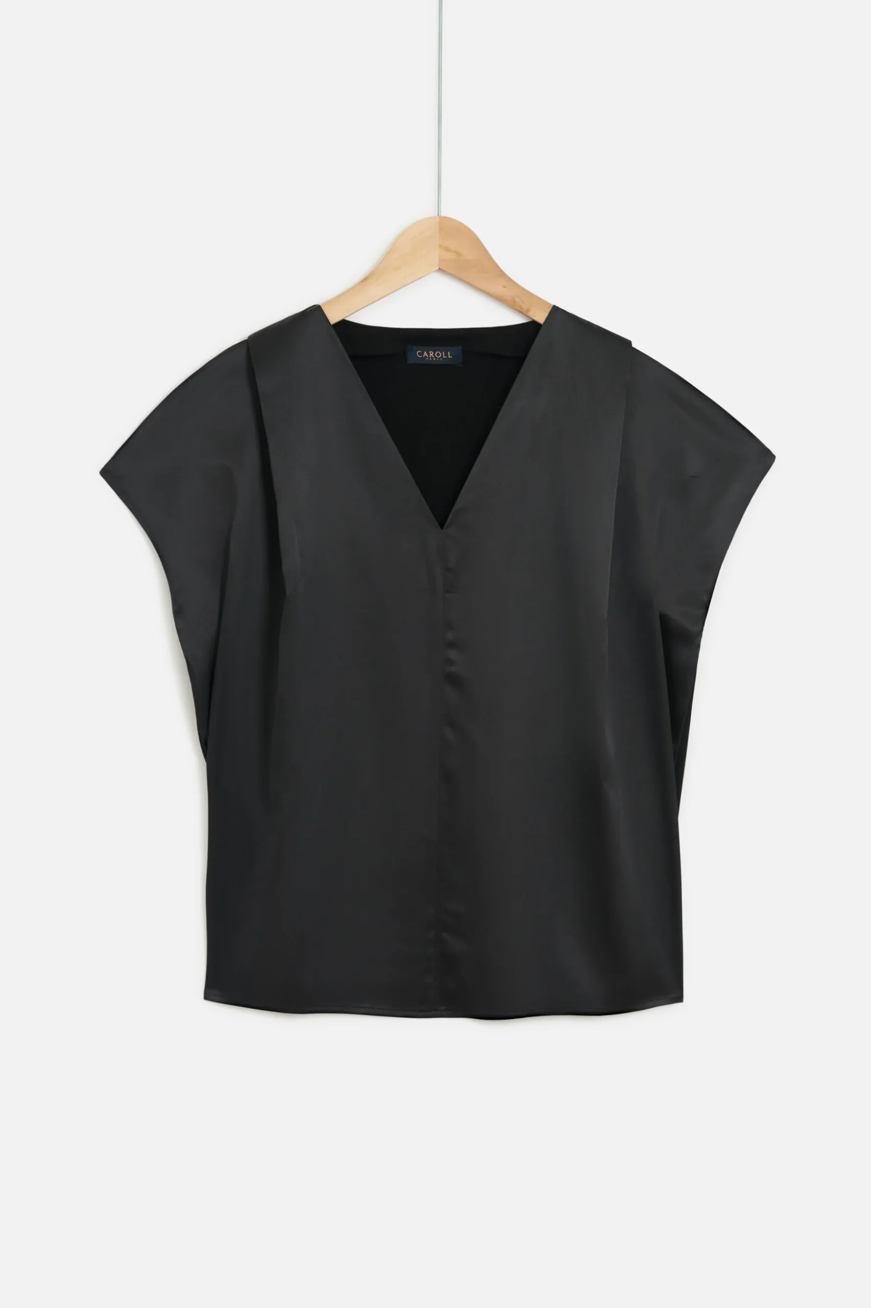 Hot Top Victor Satine Noir Femme Tops Et T-Shirts