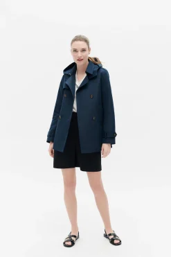 Discount Trench Berlin B Bleu Marine Femme Trenchs