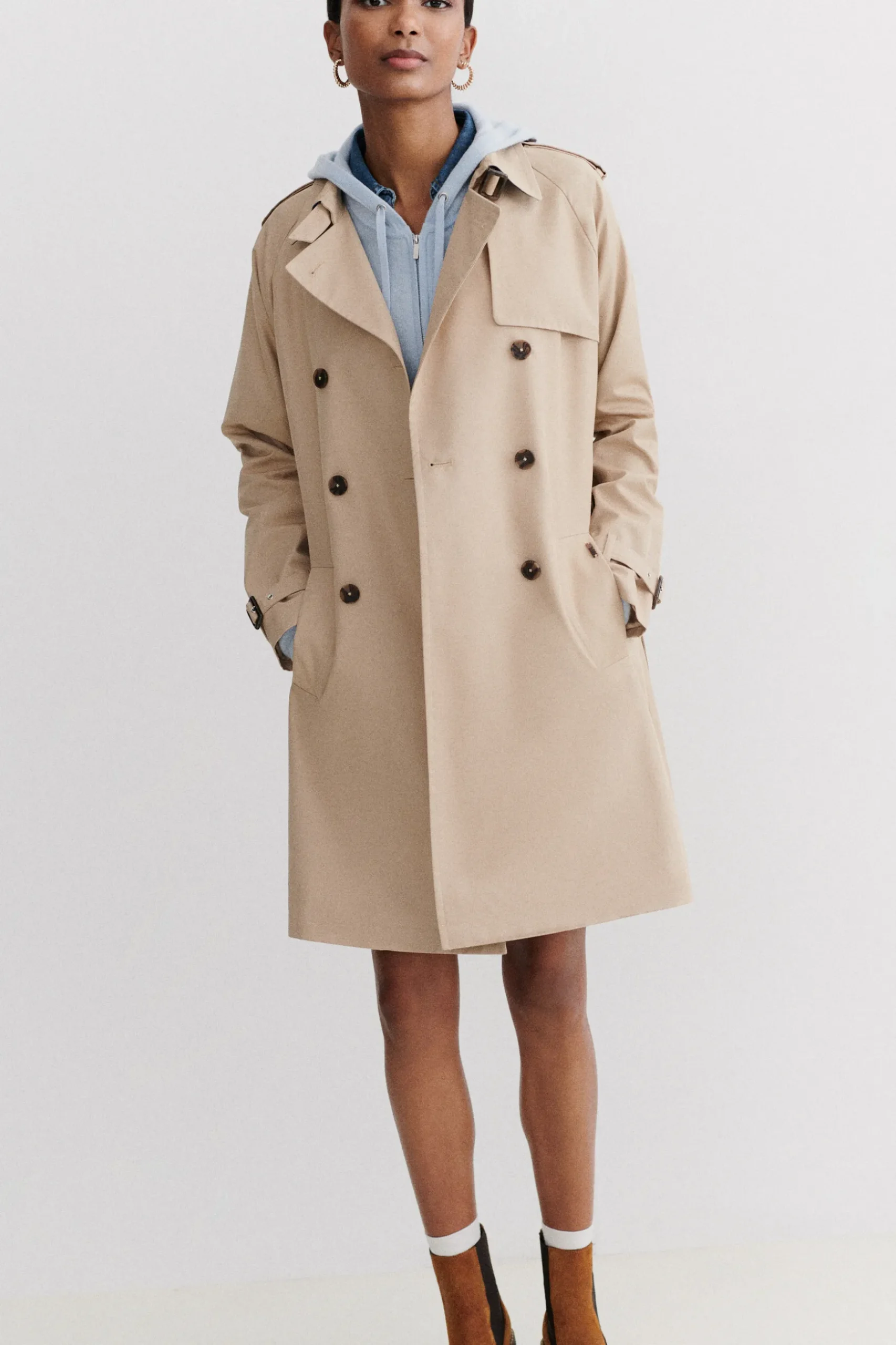 Clearance Trench Max Beige Femme Trenchs