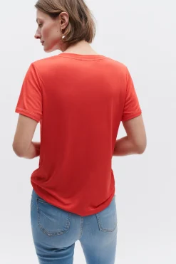 Sale T-Shirt Anita Rouge Femme Tops Et T-Shirts
