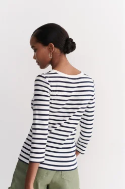 Cheap T-Shirt Bento B Bleu Marine Femme Tops Et T-Shirts