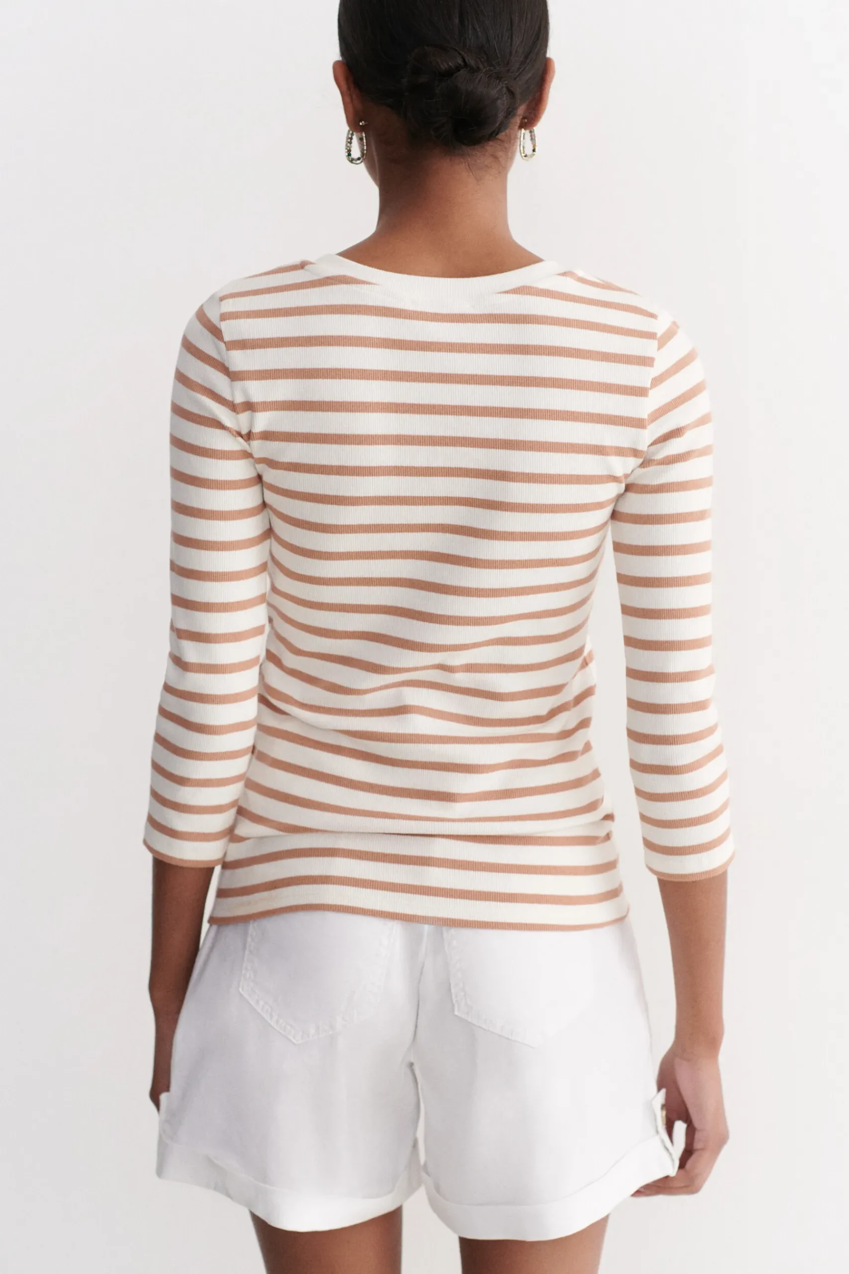 Cheap T-Shirt Bento B Camel Femme Tops Et T-Shirts