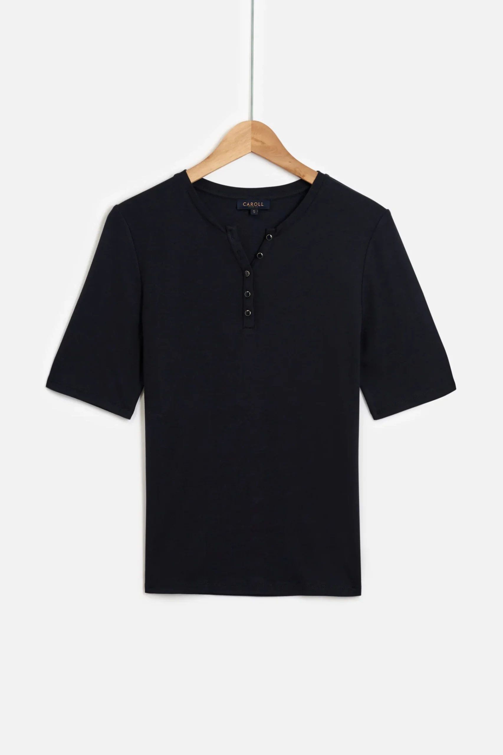 Outlet T-Shirt Boutonne Andrea Femme Tops Et T-Shirts