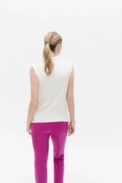 Best Sale Tshirt Charline Ivoire Femme Tops Et T-Shirts
