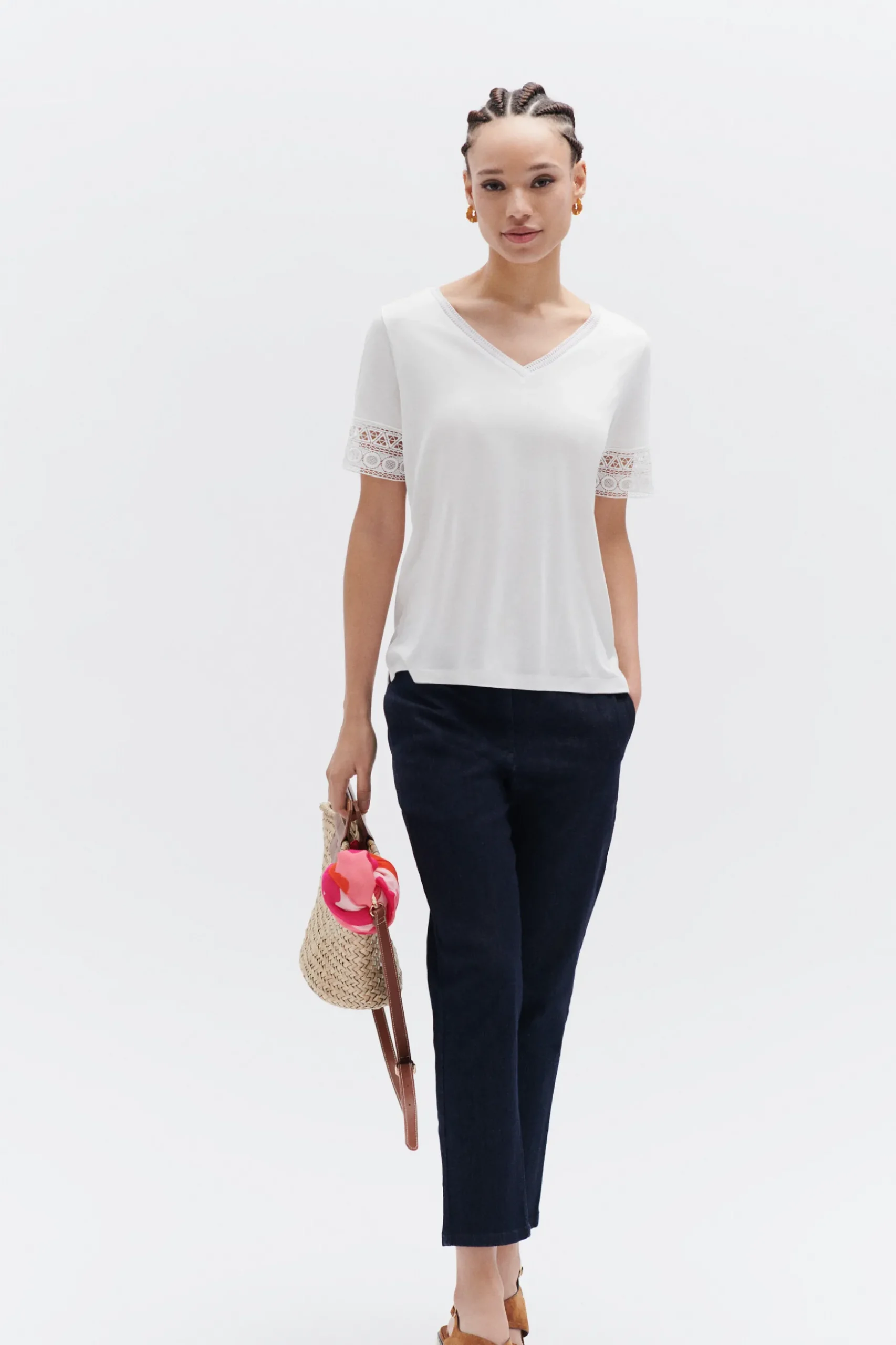 Fashion Tshirt Julia Ivoire Femme Tops Et T-Shirts