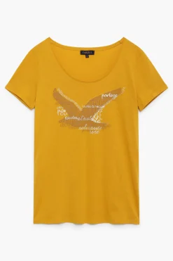 Discount T-Shirt Maddy Jaune Femme Tops Et T-Shirts