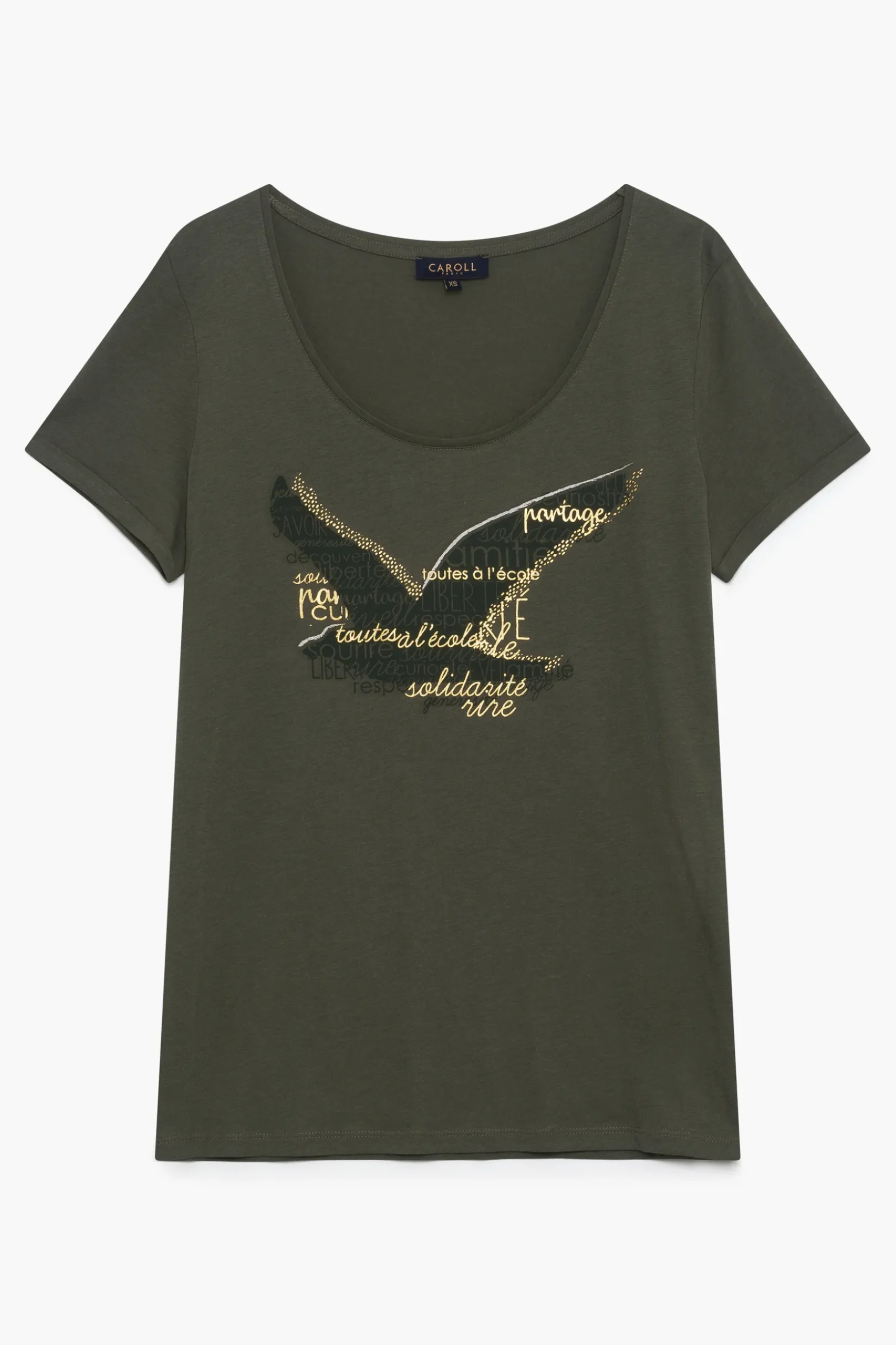 Best T-Shirt Maddy Vert Kaki Femme Tops Et T-Shirts