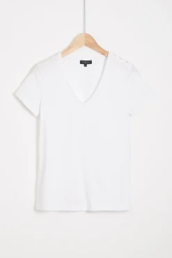 Outlet T-Shirt Manon Blanc Femme Tops Et T-Shirts