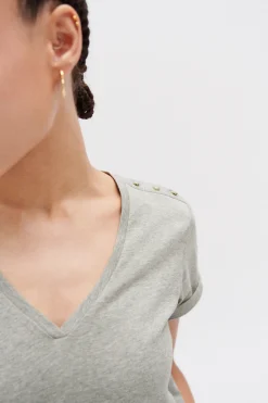 Online T-Shirt Manon Gris Femme Tops Et T-Shirts