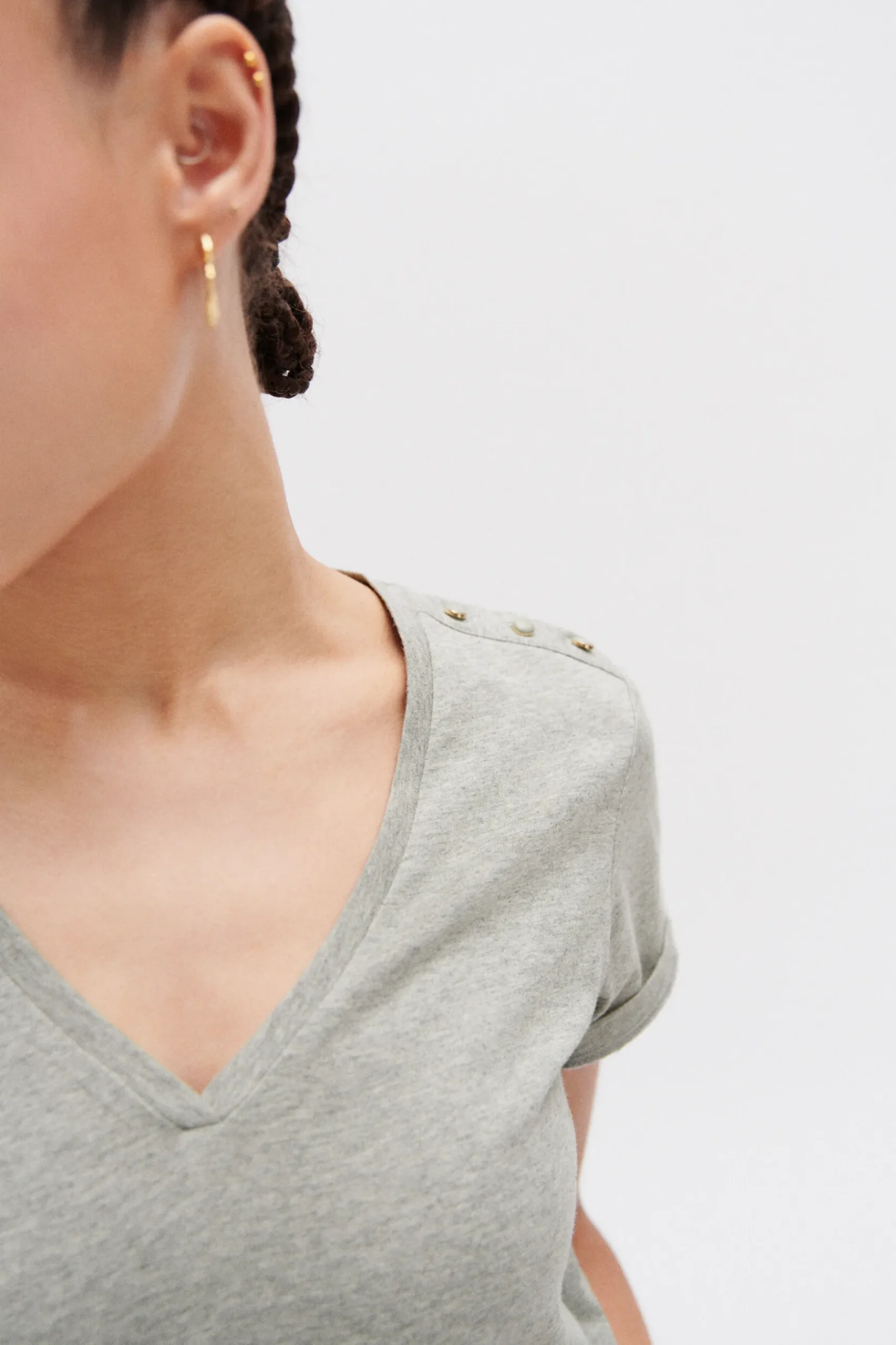 Online T-Shirt Manon Gris Femme Tops Et T-Shirts