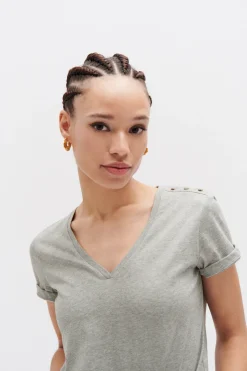 Online T-Shirt Manon Gris Femme Tops Et T-Shirts