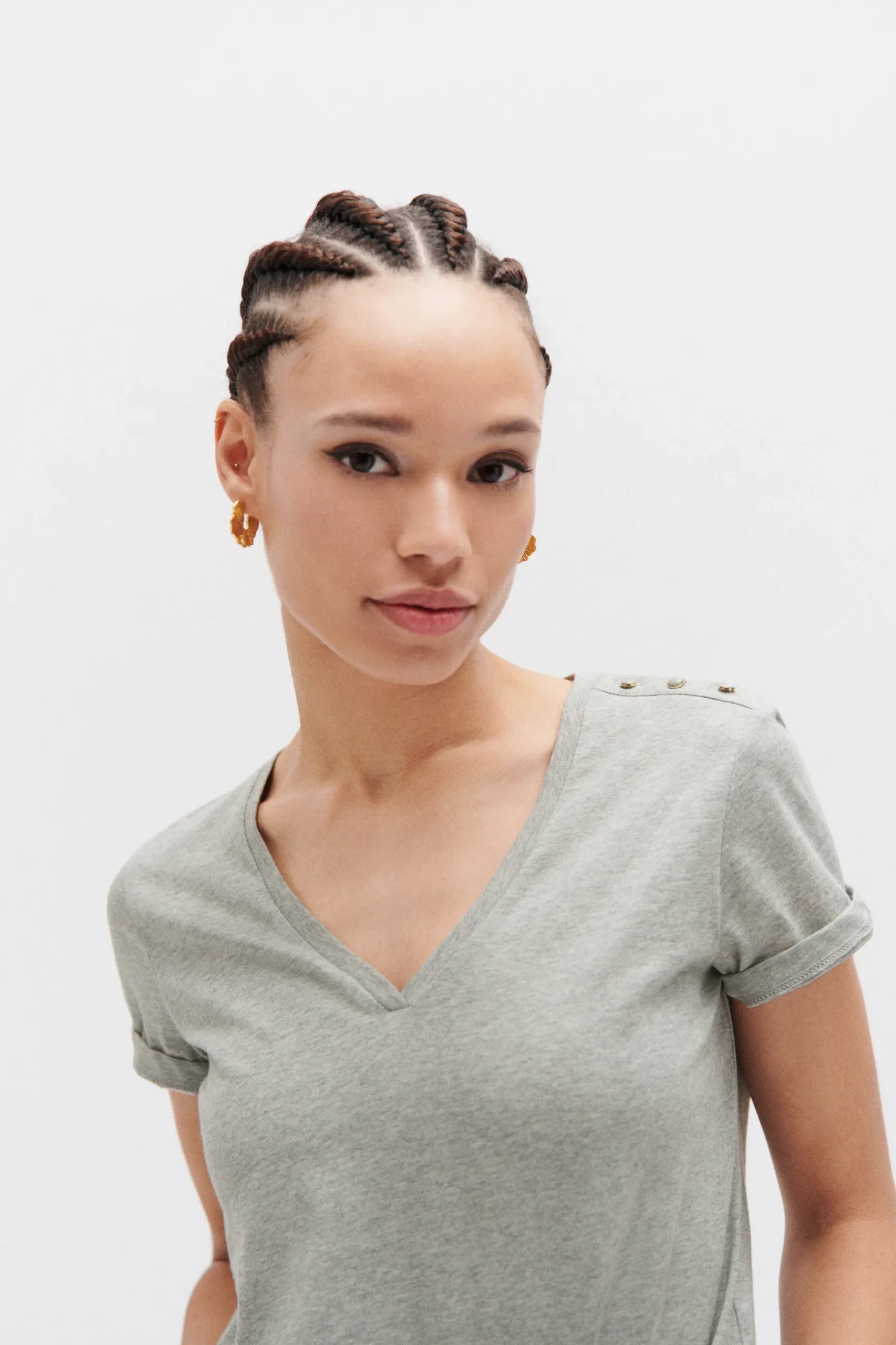 Online T-Shirt Manon Gris Femme Tops Et T-Shirts