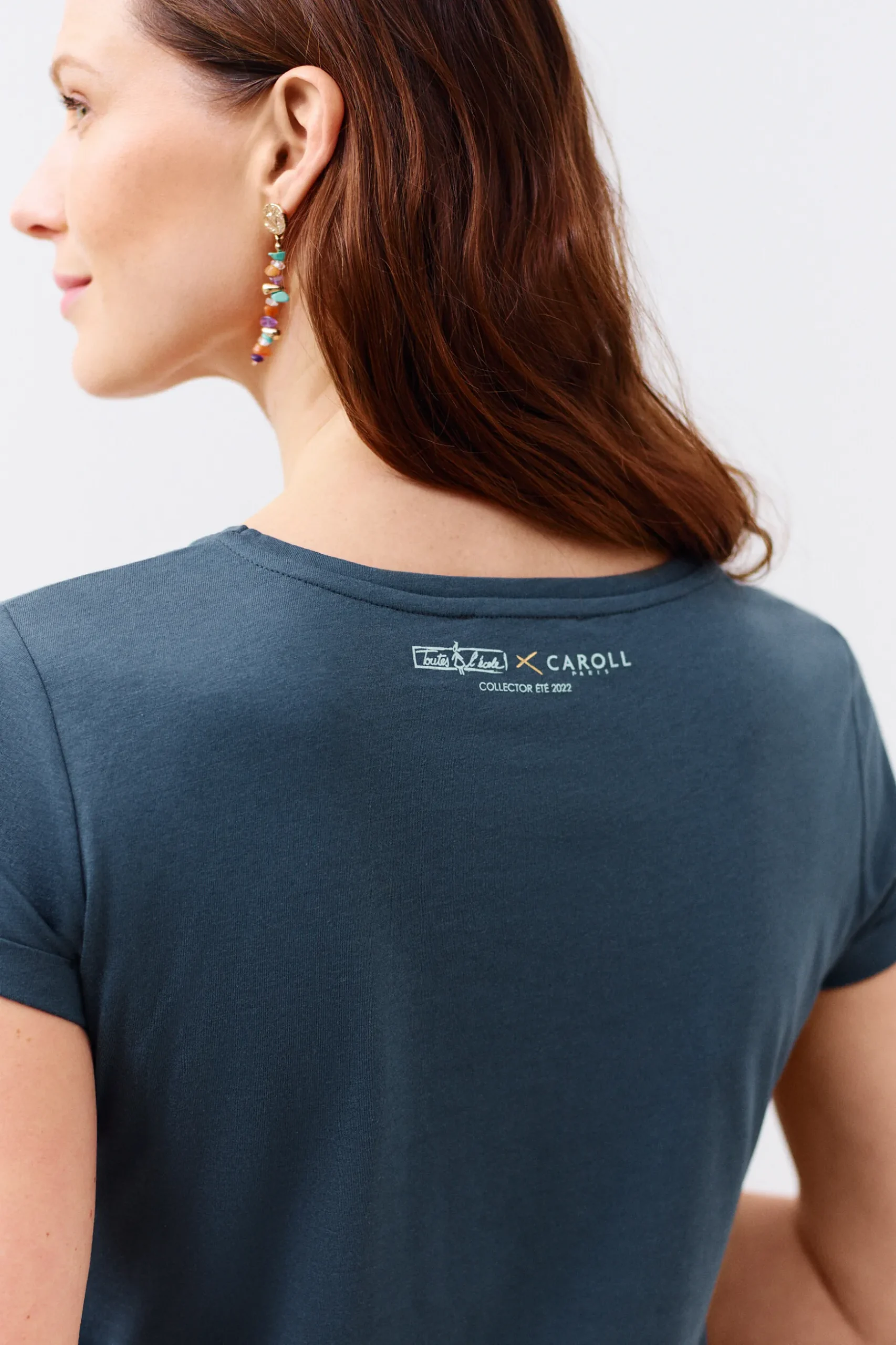 Outlet T-Shirt Maxine Bleu Marine Femme Tops Et T-Shirts
