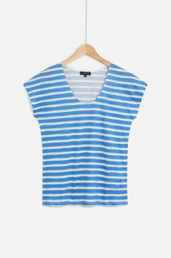 Shop T-Shirt Murina 100% Lin Femme Tops Et T-Shirts