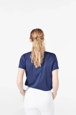 Flash Sale T-Shirt Nessa Bleu Marine Femme Tops Et T-Shirts
