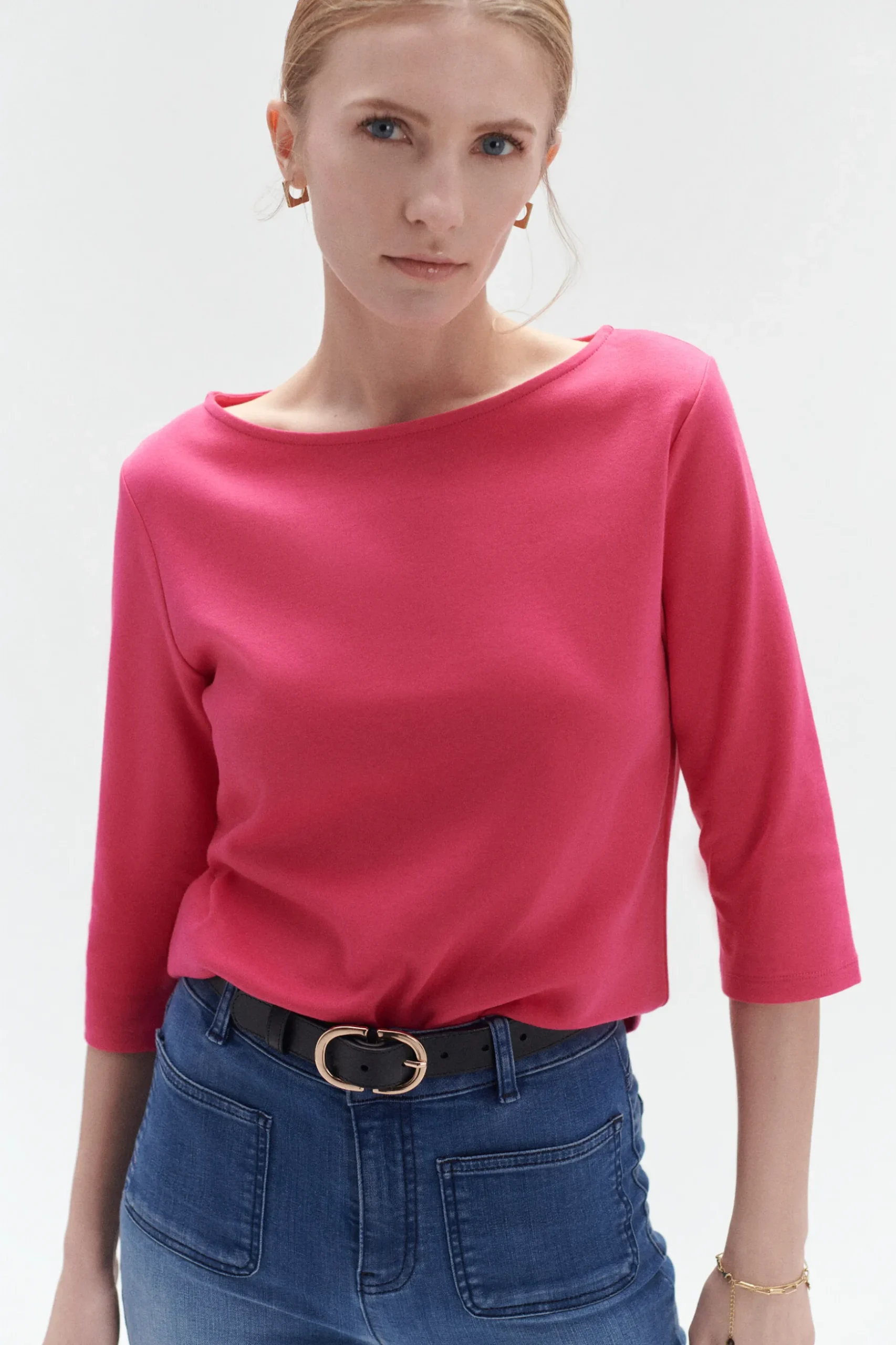 Clearance T-Shirt Olympe Rose Fushia Femme Tops Et T-Shirts