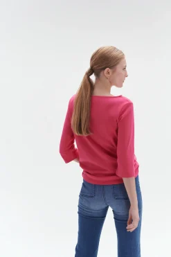 Clearance T-Shirt Olympe Rose Fushia Femme Tops Et T-Shirts